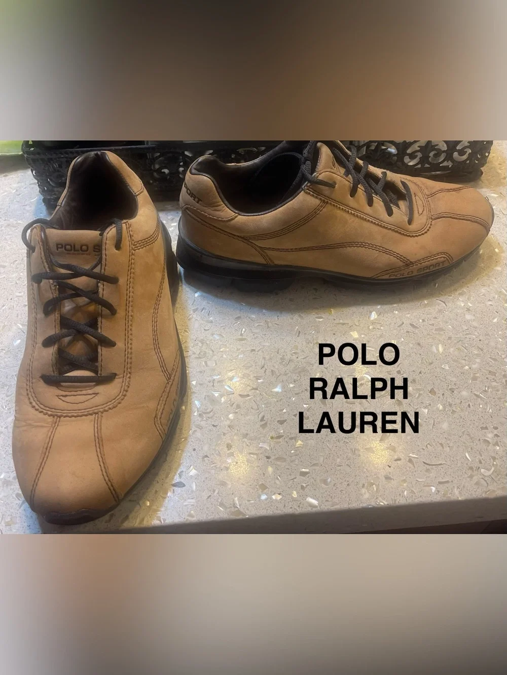 Polo by Ralph Lauren Men’s Tan Leather Shoes